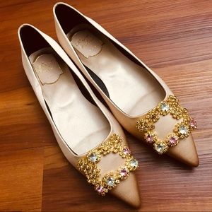 New Roger Vivier strass flats in 39